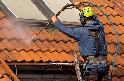 Démoussage et hydrofuge de toiture à Vernines